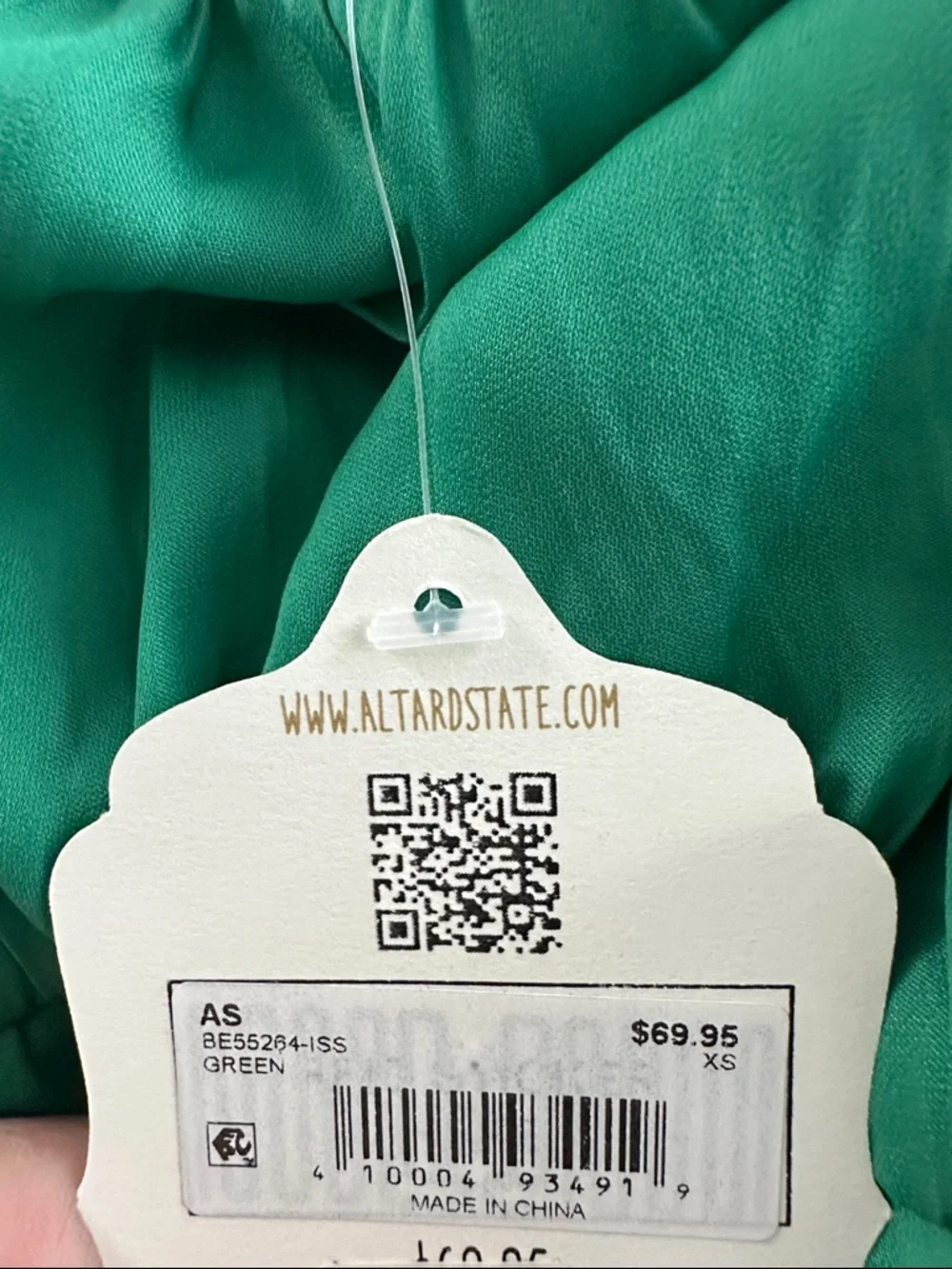 Green Puff-Sleeve Midi Dress - Women - Picture 5 of 5